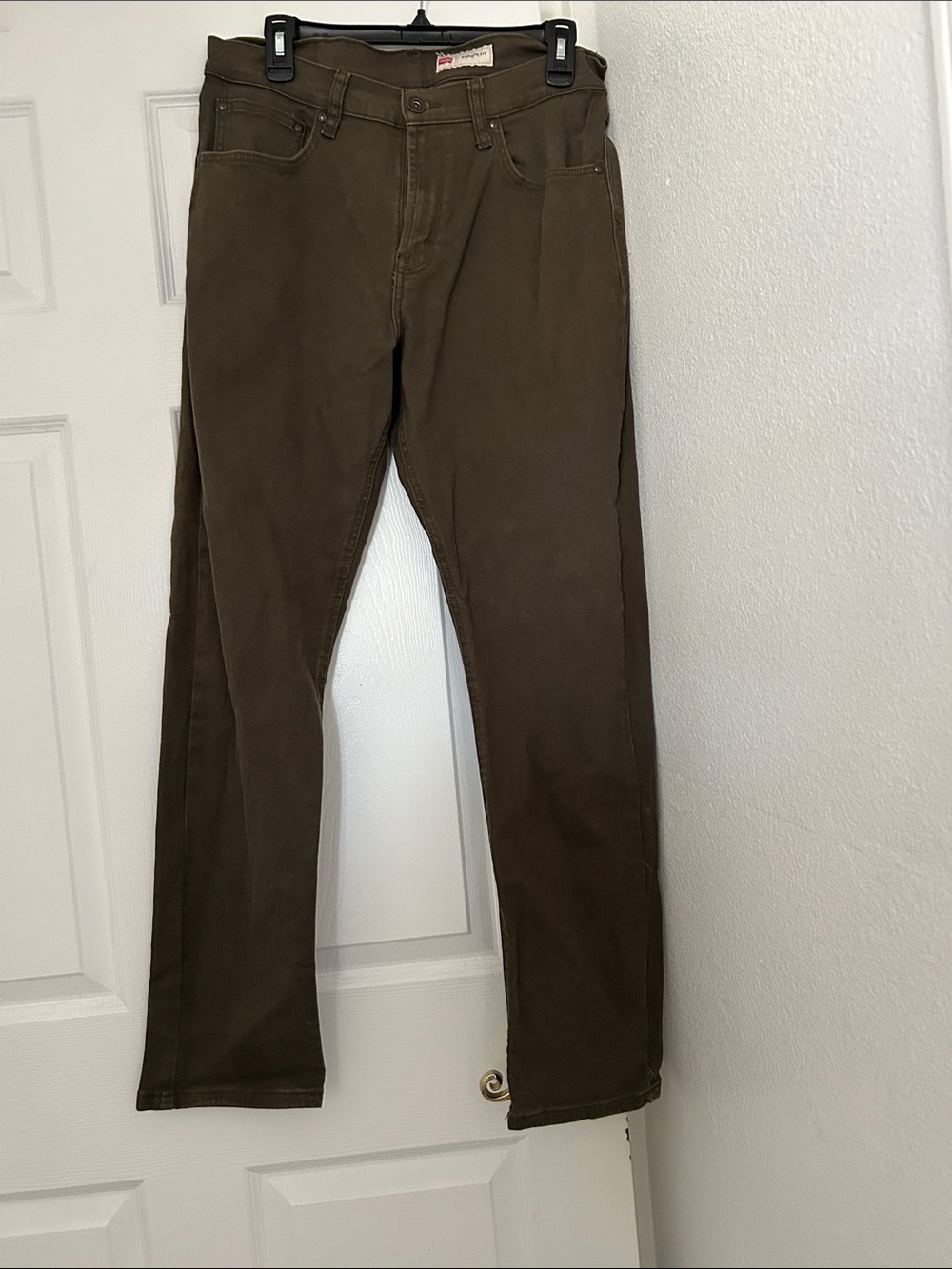 Wrangler Men's Olive Brown Chinos
